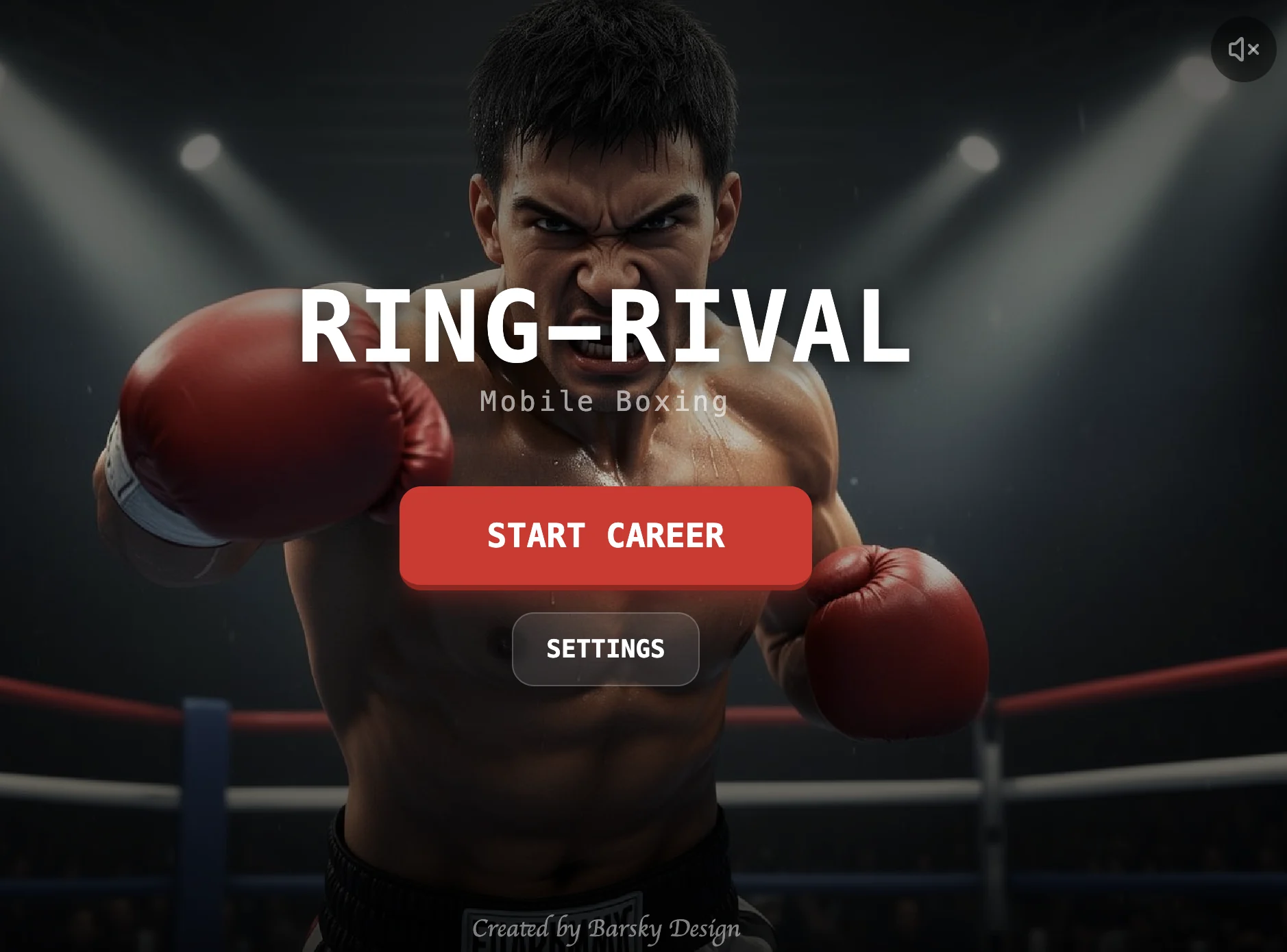 Ring-Rival mobile boxing game title screen
