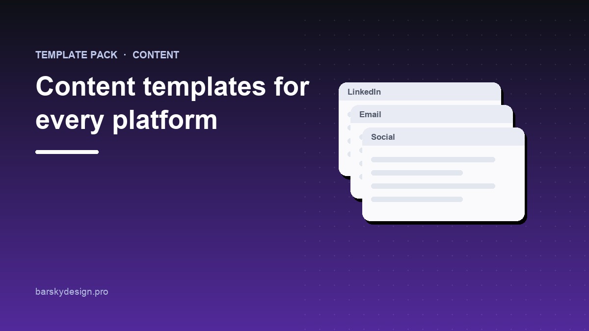 Professional Content Templates That Work Across All Platforms